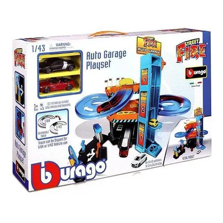 JUGUETE BBURAGO STREET FIRE AUTO GARAGE 30361