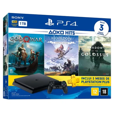 Capa PS4 Shadow Of Colossus Horizon Zero Dawn God War 1TB