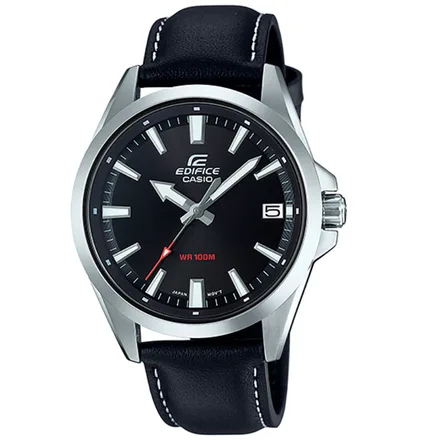 Masculino Casio Efv 1AV Edifice Couro 100L
