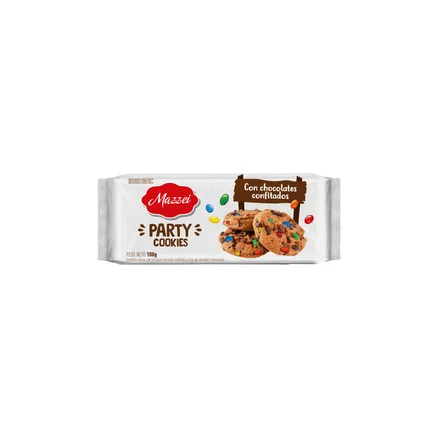 GALLETITAS MAZZEI PARTY COOKIES CON CHOCOLATE CONFITADOS 100GR