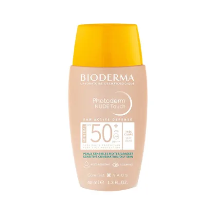Protector Solar Bioderma Photoderm Nude Fps 50 Very Light 40ml