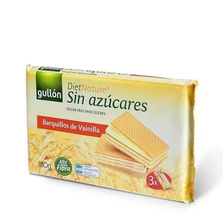 Galletitas Gullon Barquillos Vainilla Sin Azucar 70g