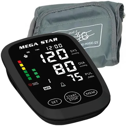 MEGASTAR TOMA PRESION DIGITAL HT568G (BRAZO) NEGRO