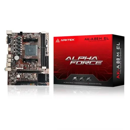Placa Mae Arktek Ak A88M El Socket FM2 Plus Chipset A88 A85 Ddr 3 Atx