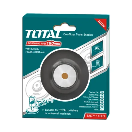 Respaldo Pulidora Total Tools 180mm