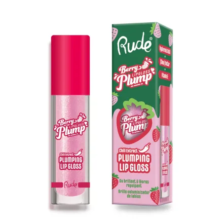 RUDE LABIAL BERRY PLUMP LIP GLOSS PINK SUGAR