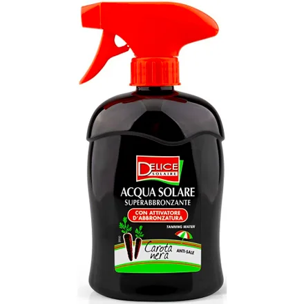 Delice Solaire Acqua Superabbronzante Con Attivatore Carota Nera 500ml