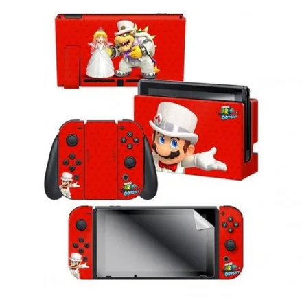 Adesivo Nintendo Switch Mario Odyssey Wedding 3 Adesivos