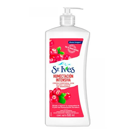 St Ives Lotion Corporal Humectacion Intensiva Con Olivo Aceite Arandano 532ml