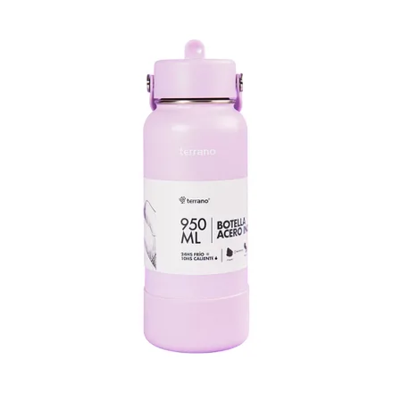 Botella Termica Terrano Bota Pico Lila 950ml