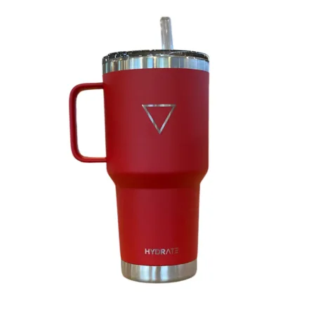 Hydrate Vaso Pajita Rojo 887ml