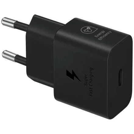 SAMSUNG CARGADOR TIPO C EP-T2510NBEGWW 25W S/CABLE BLACK