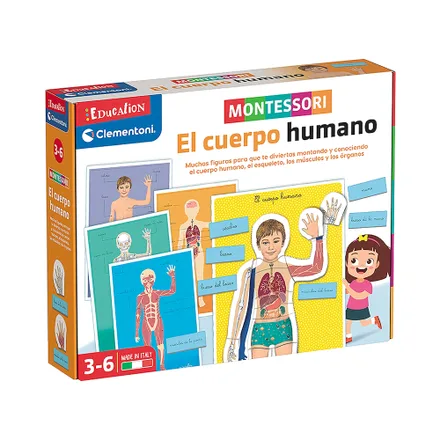 Kit De Juego Clementoni Education Montesorri 55476 El Cuerpo Humano