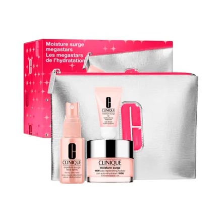 Set Cosmeticos Clinique Moisture Surge Megastars 4 Piezas