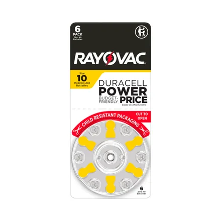 Pilas Audifonos Rayovac Zinc Aire 10 Cr 6 Rovus Piezas