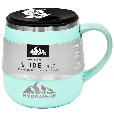 Caneca Termica Hydrapeak Hp Slide 14 Aqua 414ml
