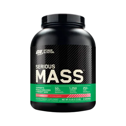 Suplemento Optimum Nutrition Serious Mass Strawberry 2.72 Kg