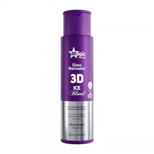 Mascara Desamareladora Magic Color 3D Ice Blonde Efeito Cinza 500ml