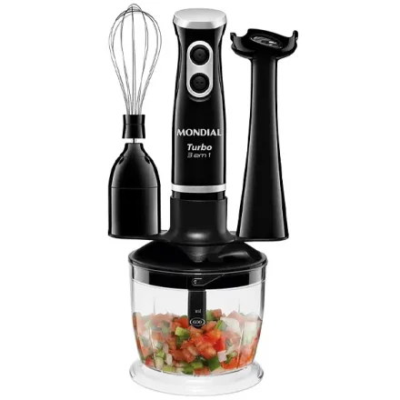Mixer Mondial Turbo 14 400 Watts Batedor Fue Processador Alimentos 50