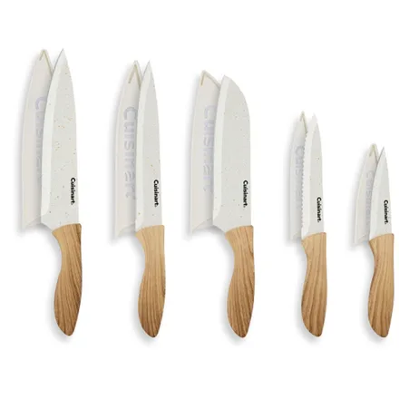Jogo Facas Cuisinart C55 Revestidos Advantage Faux Wood 10