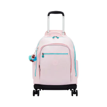 Mochila Con Ruedas Kipling New Zea Pink Met