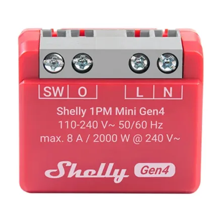 Interruptor Shelly 4 1PM Mini 8A 110