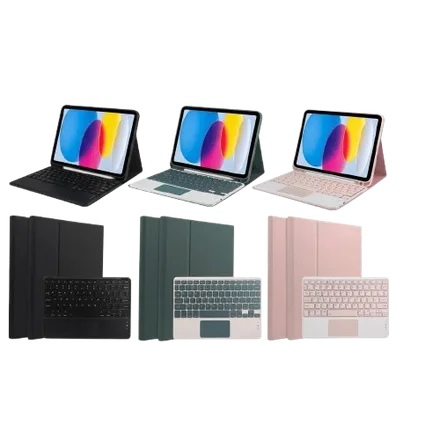 Capa Tab S10 FE Silicona Teclado Colores Varios
