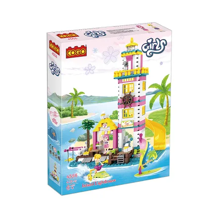Juguete Construccion Cogo Girls 4556 Island Lighthouse 412 Piezas
