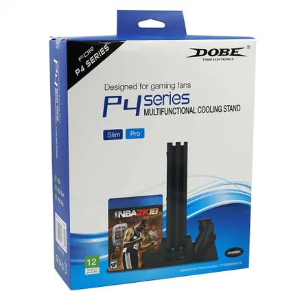 Stand Dobe PS4 Cooler Carregador Controle