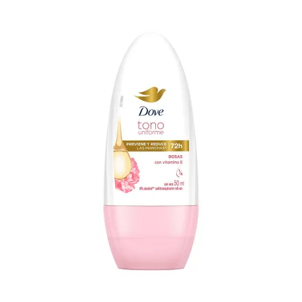 Desodorante Dove Rosas Roll On 72 Hs 50ml