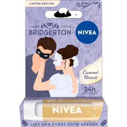 NIVEA BALSAMO LABIAL BRIDGERTON VANILLA BISCUIT 4.8G