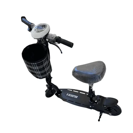 Patinete Scooter Eletrica Assento Cesto 1KM 240 500
