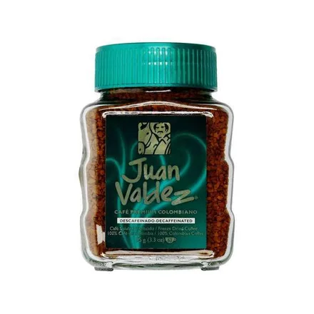 Cafe Soluble Juan Valdez Descafeinado 95g
