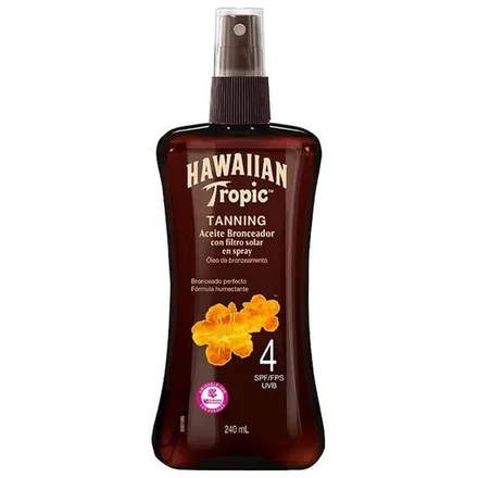 Bronzeador Hawaiian Tropic Tanning Spf 4 240ml