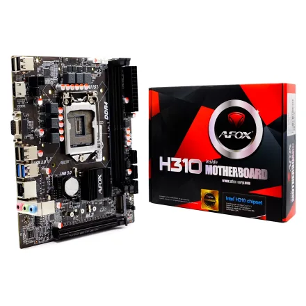 Placa Mae Afox MA6 V4 Ddr 4 Socket 1151 Chipset H310 Atx