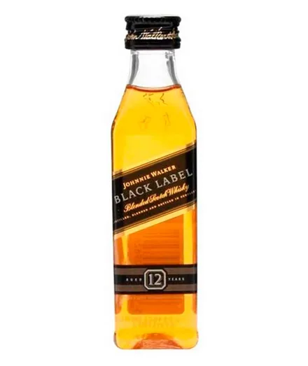 WHISKY JOHNNIE WALKER BLACK MINIATURA