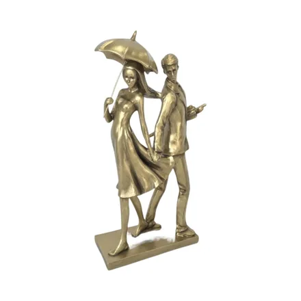Figura Decorativa Pareja Concepts 437 Dorado