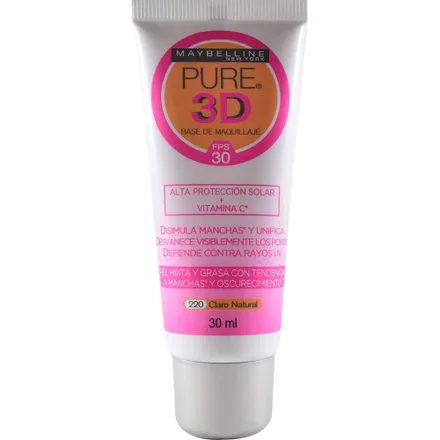 Cosmetico Myb Base 3D Claro Natural 220 30ml