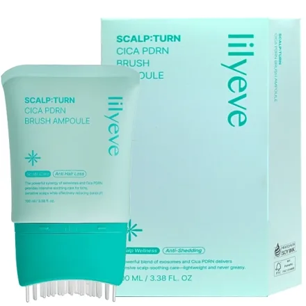 Tratamento Capilar Lilyeve Scalp Turn Cica Pdrn Brush Ampoule 100ml