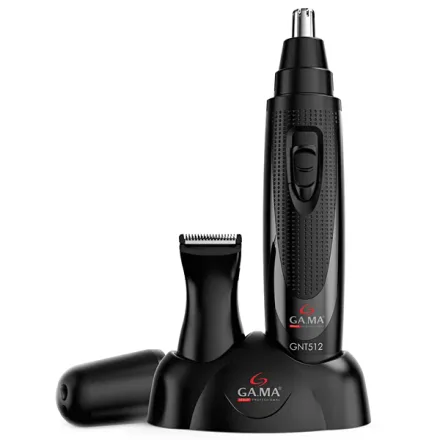 Depilador Nasal GAMA GNT512 com Lâminas de Aço Inoxidável - Preto