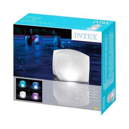 Cubo Flotante Intex 28694 Luz Led Multicolor
