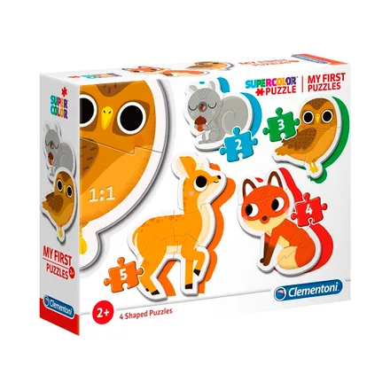 Rompecabezas Clementoni Super Color My First Puzzles Forest Animals 2 3 4 5 Piezas