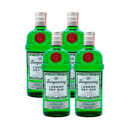 Gin Tanqueray Pack 4 750ml