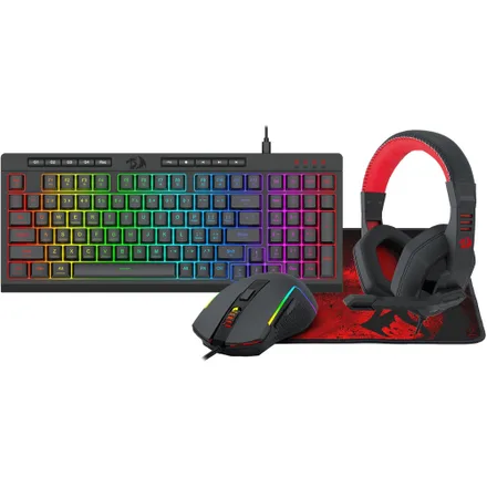 Teclado Redragon S149 Eng 4 En 1 Mouse Auricular Mousepad