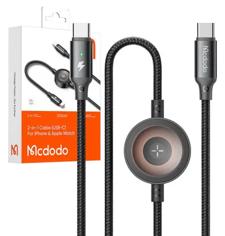 Mcdodo Cable Ca 5680 2EN1 Lightning To Watch
