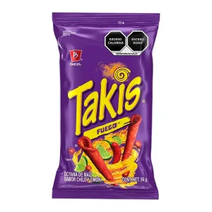 Salgadinho Takis Sabor Fogo Extremo Pimenta Limao Pacote Bimbo 56g