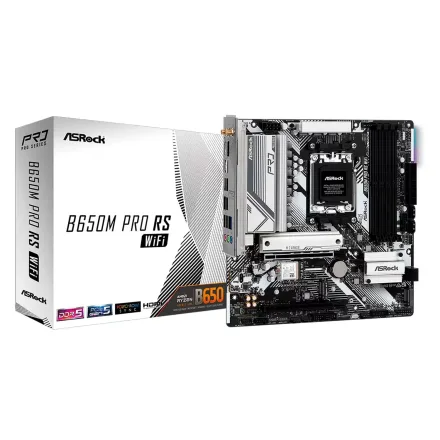 Placa Mae Asrock Pro Rs Ddr 5 Socket AM5 Chipset B650 Atx