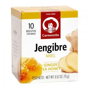 Cha Gengibre Mel Carmencita 10 Saquinhos