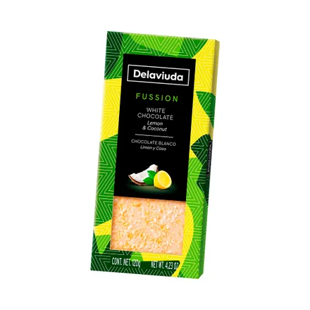 Chocolate La Viuda Fussion Lemon Coconut 120 Gr