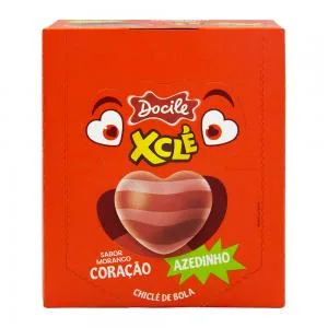 Chicletes Docile Cle Coracao Morango Citrico 160g